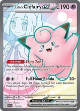 Lillie's Clefairy ex Holo Ultra Rare SV09: Journey Together 173/159 NM picture