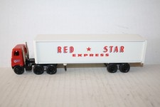 1987 WINROSS WHITE 5000 C.O.E. CAB WITH RED STAR TRAILER DIECAST-1/64-GOOD-BOX picture