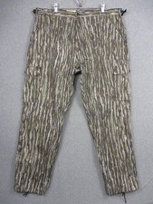 Vintage Pelican Brand Cargo Pants Mens 40x32 Woodland Camo Adjustable Waist USA picture