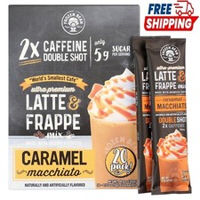 Frozen Bean Ultra-Premium Caramel Macchiato Latte & Frappe Drink Mix 20 Pk picture