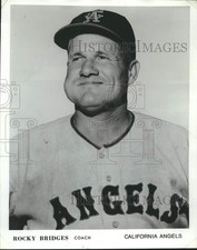 1969 Press Photo Rocky Bridges Coach California Angels - lrs03657 picture