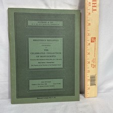 BIBLIOTHECA PHILLIPPICA ... MANUSCRIPTS, New Series, Fourth Part - Sotheby 1968 picture