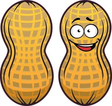 StickerTalk Cartoon Peanut Vinyl Stickers, 2x4 inches each picture