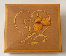 Vintage Gabriella Sorrento Italy Music Jewelry Box O Sole Mio Working Floral picture