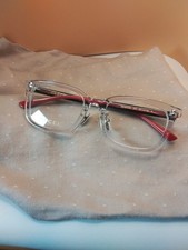 GUCCI GG 1873OK 006 50□17 135 Clear Front Red And Green Arms picture