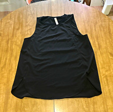 Athleta Women's Black Lightweight Tank Top S Crew Neck Polyester Yoga Gym picture