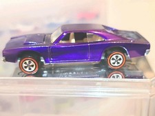 Vintage Hot Wheels 1968 Purple Custom Dodge Charger Redline. Restored. USA Made. picture