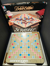 Vtg 1989 Scrabble Deluxe Edition 4034 Board Game UNPLAYED 100% COMPLETE-NIB picture