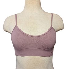 Patagonia Barely Everyday Bra Mauve featuring thin spaghetti straps pink size s picture