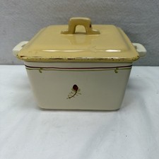 Vietri, Fiori Di Bosco 1.5-Quart Square Covered Casserole Dish, 6x6x4