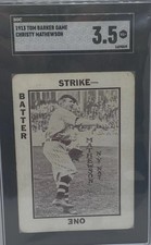 1913 Tom Barker Game Christy Mathewson SGC 3.5 VG+ picture