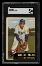 1953 Topps - #244 Willie Mays - Graded SGC 3 VG -  picture