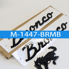For 2021-2026 Bro Tailgate Fender Side Classic Emblem Badge Gloss Black picture