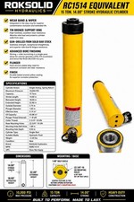 RC1514 Enerpac Equivalent 15 Ton 14” Inch Stroke Hydraulic Cylinder 10,000 PSI picture