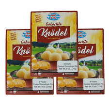 Willi Knoll Bavarian 8 Potato Cooked Dumpling Mix German Fluffy Knodel 3 Pack picture