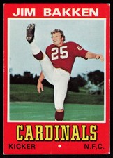 1974 Wonder Bread Jim Bakken #1 FOOTBALL CARD St. Louis Cardinals picture