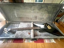 EPIPHONE KORINA EXPLORER BASS 4-STRING GUITAR EBONY AND GOLD picture