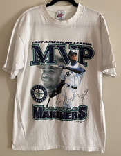 Vintage 1998 Ken Griffey Jr Seattle Mariners MVP T-Shirt L picture