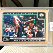 💥/99💥 Jayson Tatum - 2024 Panini One and One - Timeless Moments /99 CELTICS picture