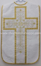 WHITE Roman Chasuble Fiddleback Set Vestment Fiddleback Mass set new,Casulla,NEW picture
