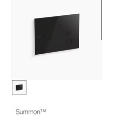 KOHLER Summon Dual-Flush Touchless Actuator Plate (Model K-78041-7) in black picture