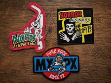 NOFX Misfits MXPX Embroidered Patch Mixed Lot (3) picture