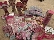 HUGE NEW LOT of LOL Surprise Doll Birthday Party decorations Invitations &favors picture