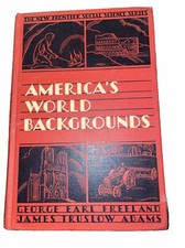 Vintage America’s World Backgrounds The New Frontier Social Science Series Book picture