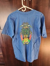 OG Vintage 90s Alva Skateboard T Shirt Chris Cook Blue Large Single Stitch picture