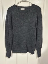 Vintage 1940’s 100% Virgin Wool Crewneck Pullover Sweater Large picture