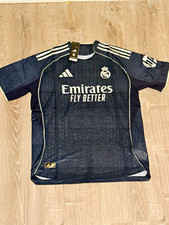 adidas Real Madrid Soccer Jersey Navy Blue Mens Size M Officially Licensed picture