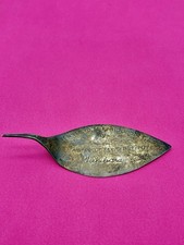 Vintage 1940 Solid Silver Presentation Caddy Spoon Farid Institute Bengal India picture