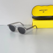 Moscot Lemtosh Crystal Grey Frame Dark Grey Lens Sunglasses Handmade 49 Size picture