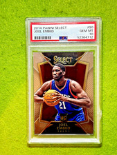 Joel Embiid PSA 10 ROOKIE CARD GEM MINT 76ers 2014-15 Panini Select CONCOURSE RC picture