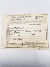 1889 Pennsylvania Railroad Receipt Camden NJ to Allentown PA Asbestos Pipe picture