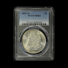 1883-CC $1 Morgan Silver Dollar PCGS MS63  -  USA picture
