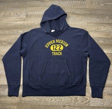 Vintage 80s Champion Reverse Weave Warmup Upper Merion 122 Track Hoodie Large picture