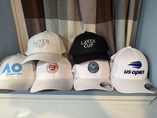 All 4 Grand Slam Hats Plus Laver cup Hat. Black Or White picture
