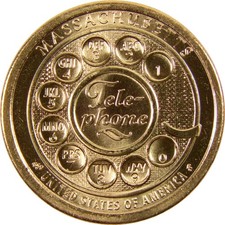 2020 P Massachusetts Telephone American Innovation Dollar Uncirculated picture