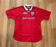 Manchester United 1999/2000 UCL Champions League Winners Umbro Home Kit Top XL picture