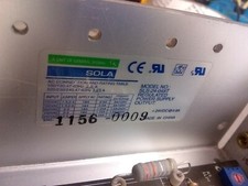 SOLA / HEAVY-DUTY SLS-24-048T REGULATED POWER SUPPLY OUTPUT 24VDC 4.8A picture
