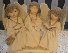 Angel Figurine 3 Angels Victorian Christmas By Delton Collectibles  NWOT picture