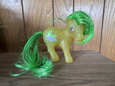 Vintage My Little Pony G1 Napper Sparkle Glitter Pony Green/Gold Mail Order picture