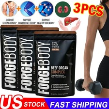 3X FORGEBODY Beef Organ Complex 60 Capsules – Grass Fed Beef Organ Supplement US picture