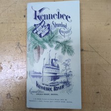 Antique Kennebec Steamboat Company Brochure - Boston Maine Lincoln Wharf picture