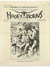 Jan 1945 Hoofs and Horns Rodeo Magazine Gene Autry Ad WWII Cowboy Henry Roth picture