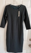 NWT TAHARI Green Jewel Textured 3/4 Sleeve Dress Preppy Size 10 St Patricks Day picture