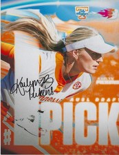 KARLYN PICKENS Signed 8.5 x 11 Photo TENNESSEE VOLS Softball AUSL Carolina Blaze picture