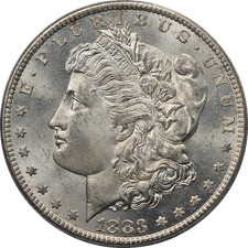 1883-CC Morgan Silver Dollar PCGS MS64 Great Eye Appeal Nice Strike picture