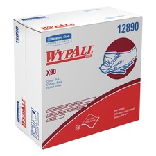 WypAll? X90 Cloths, POP-UP Box, 2-Ply, 8.3 x 16.8, Denim Blue, 68/Box, 5 Boxes/C picture
